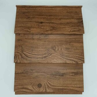 Staalrabat | Hoge plank | Smoked Oak | maatwerk